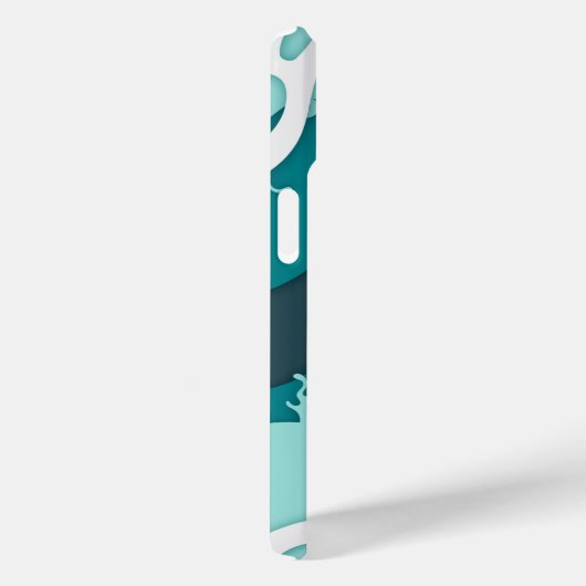 Cooler Hai Abstrakt Art Monogram Case-Mate iPhone Hülle (Rückseite / Rechts)