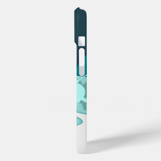 Cooler Hai Abstrakt Art Monogram Case-Mate iPhone Hülle (Rückseite / Links)