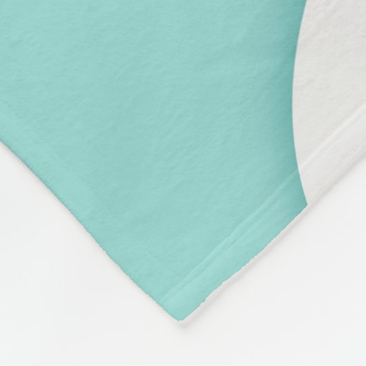 Cooler Hai Abstrakt Art Monogram Fleecedecke (Ecke)