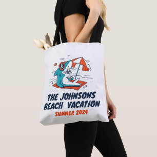 Cooler Hai Matching Familienurlaub Urlaub am Stran Tasche