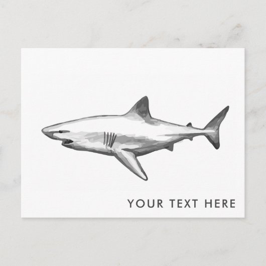 Cooler Hai Postkarte (Vorderseite)