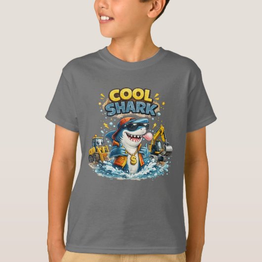 Cooler Hai T-Shirt (Vorderseite)
