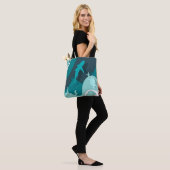 Cooler Hai- und Schildkröten-Abstraktkunst Tasche (Am Model)