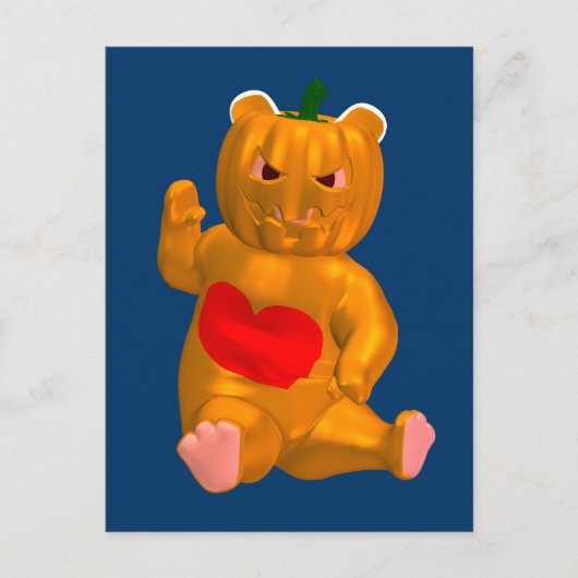 Cooler Halloween-Bär Postkarte (Vorderseite)