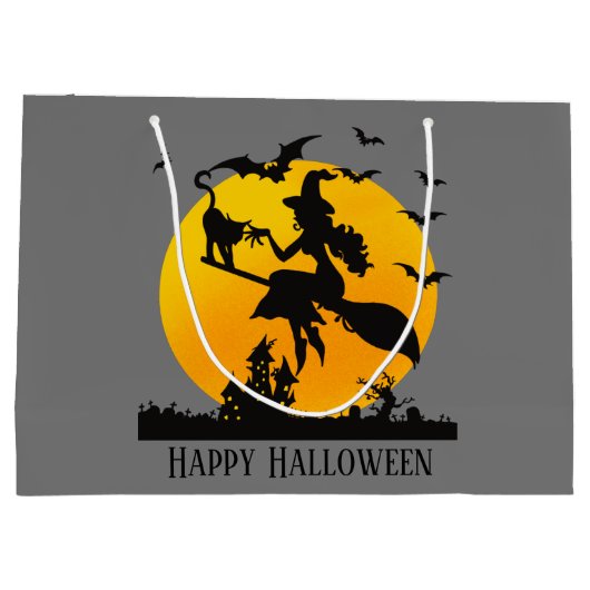 Cooler Halloween-Feiertag Große Geschenktüte (Rückseite)