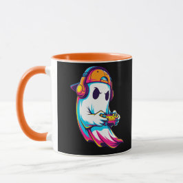 Cooler Halloween Ghost Gamer Tasse