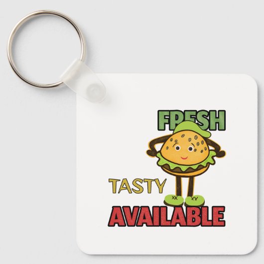 Cooler Hamburger Schlüsselanhänger (Vorderseite)