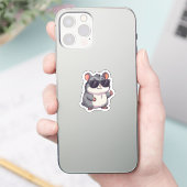 Cooler Hamster-Aufkleber Aufkleber (Telefon)