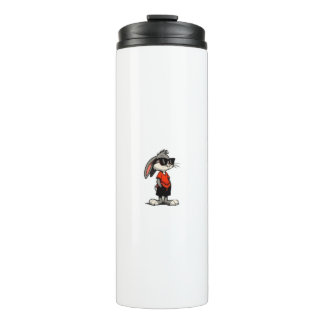 Cooler Hase mit Sonnenbrille Cartoon-Illustration Thermosbecher