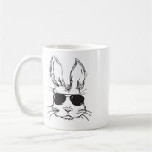 Cooler Hasen Gesicht Frohe Ostern Eierjagd für Jun Kaffeetasse (Links)