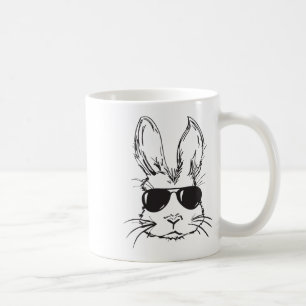 Cooler Hasen Gesicht Frohe Ostern Eierjagd für Jun Kaffeetasse