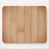 Cooler, hellbraun gebrannter Bambusholzprint Mousepad (Vorne)