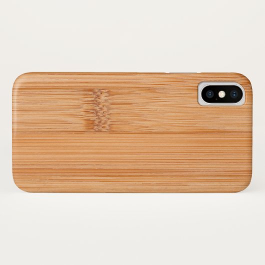 Cooler, hellbrauner Bambusholzprint Case-Mate iPhone Hülle (Rückseite (Horizontal))