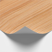 Cooler, hellbrauner Bambusholzprint Geschenkpapier (Ecke)