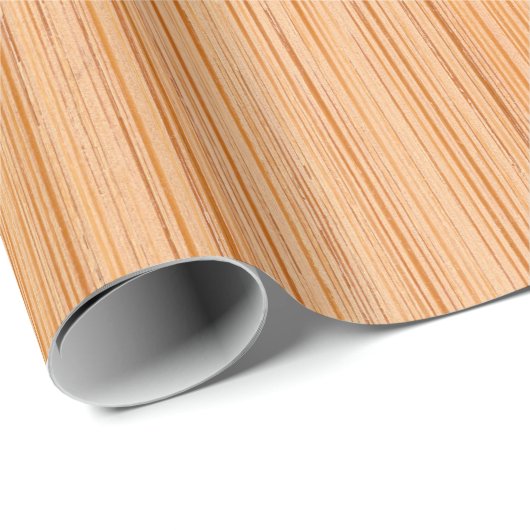 Cooler, hellbrauner Bambusholzprint Geschenkpapier (Rolleneckpunkt)