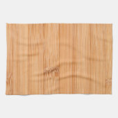 Cooler, hellbrauner Bambusholzprint Handtuch (Horizontal)