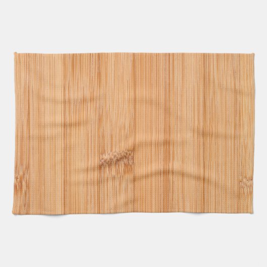 Cooler, hellbrauner Bambusholzprint Handtuch (Horizontal)