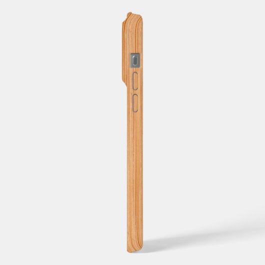 Cooler, hellbrauner Bambusholzprint iPhone Hülle (Linke Seite)