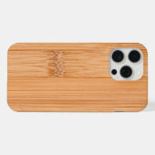 Cooler, hellbrauner Bambusholzprint iPhone Hülle (Rückseite (Horizontal))