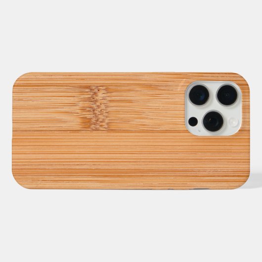 Cooler, hellbrauner Bambusholzprint iPhone Hülle (Rückseite (Horizontal))