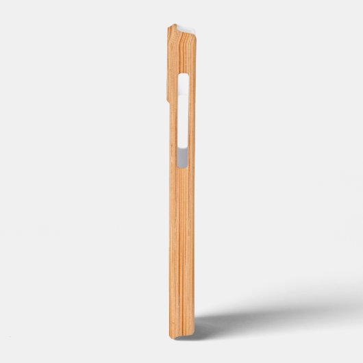 Cooler hellbrauner Bambusholzprint Monogram Case-Mate iPhone Hülle (Rückseite / Links)