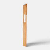 Cooler hellbrauner Bambusholzprint Monogram Case-Mate iPhone Hülle (Rückseite / Rechts)