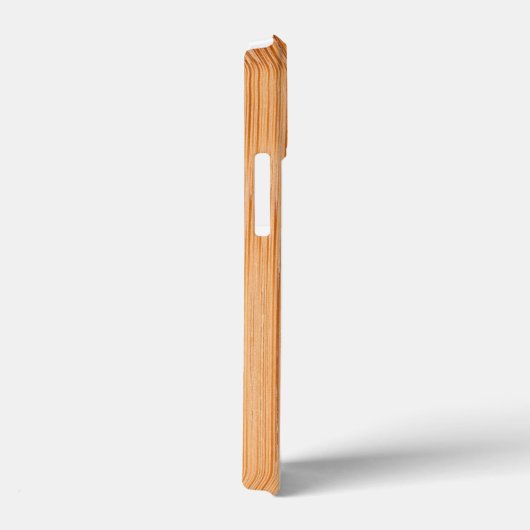 Cooler hellbrauner Bambusholzprint Monogram Case-Mate iPhone Hülle (Rückseite / Rechts)