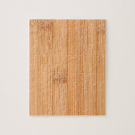 Cooler, hellbrauner Bambusholzprint Puzzle