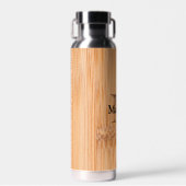 Cooler hellbrauner Bambusprint Trinkflasche (Vorne)