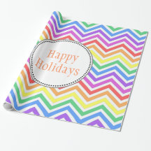 cooler, heller Regenbogen Zickzack Urlaubsgeschenk