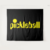 Cooler, hellgelber Pickleback-Text auf fett schwar Wandteppich (Vorderseite (Horizontal))