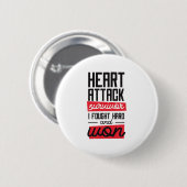 cooler Herz-Angriffs-Überlebender, den ich stark Button (Vorne & Hinten)