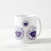 Cooler Herz-Entwurf! Kaffeetasse (VorderseiteRechts)