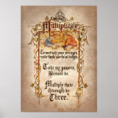 cooler Hexenzauber Party Poster (Vorne)