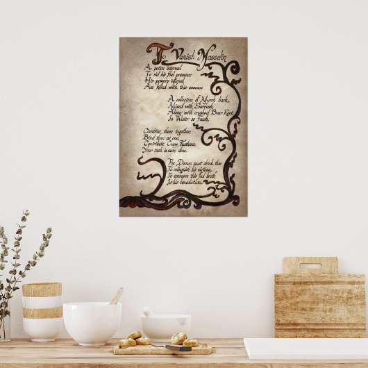 cooler Hexenzauber Party Poster (Küche)