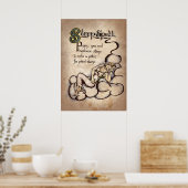 cooler Hexenzauber Party Poster (Küche)