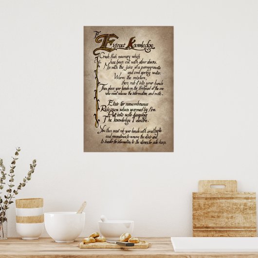 cooler Hexenzauber Party Poster (Küche)