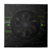 Cooler Hi-Tech-Design - Realistischer Computerkern Fliese (Vorderseite)
