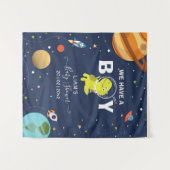 Cooler Hintergrund des Space Dinosaur Wandteppich (Vorderseite (Horizontal))