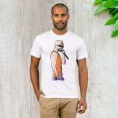 Cooler Hip Hop Bald Typ Singer mit Mikrofon T-Shirt