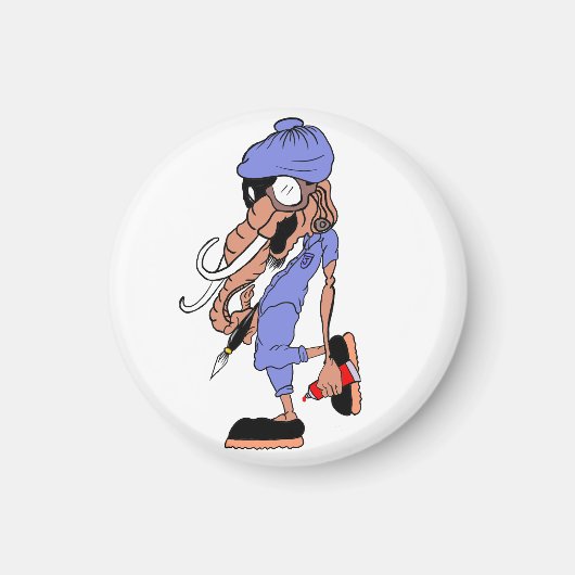 Cooler Hip-Hop-Künstler Magnet (Vorne)