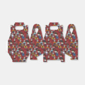 Cooler Hipster Cat Pattern Geschenkschachtel (Ungefaltet)