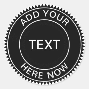 Cooler Hipster-Geschäfts-Logo-Aufkleber Runder Aufkleber