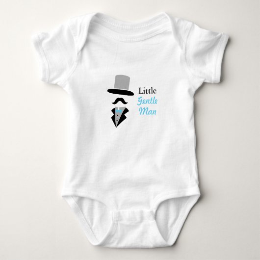 Cooler Hipster Mustache Gentleman Baby Boy Baby Strampler (Vorderseite)
