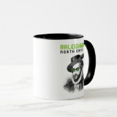 Cooler Hipster Sir Walter Raleigh NC Raleighwood Tasse (VorderseiteRechts)