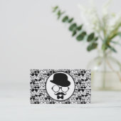 Cooler Hipster umgeben durch Brillen Visitenkarte (Stehend Vorderseite)