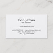 Cooler Hipster umgeben durch Brillen Visitenkarte (Rückseite)