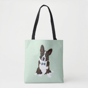 Cooler Hipster-Wolljacken-WaliserCorgi für Tasche