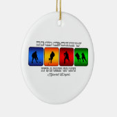 Cooler Hockey ist eine Lebensweise Keramikornament (Rechts)