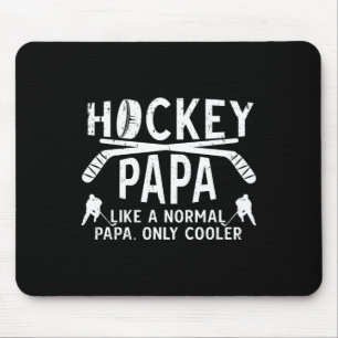Cooler Hockey-Papa Opa eines Hockeyspielers  Mousepad